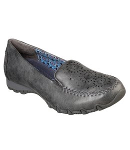 skechers leather slip on