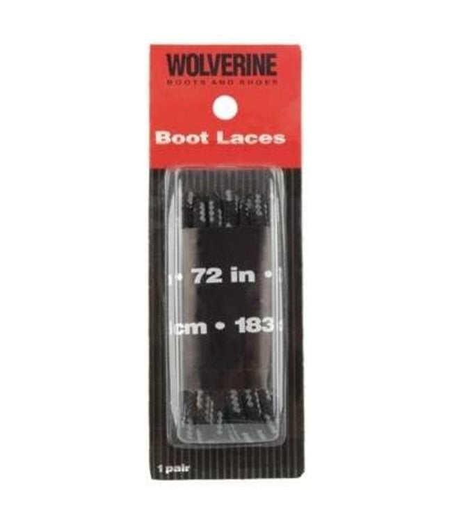 Wolverine Boot Laces Black 72 Inch W69415