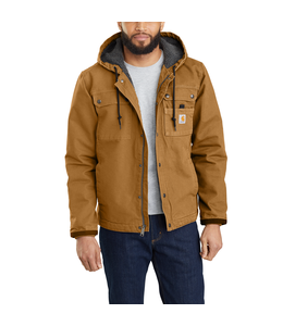 Carhartt Men's Relaxed Fit Washed Duck Sherpa-Lined Utility Jacket 103826