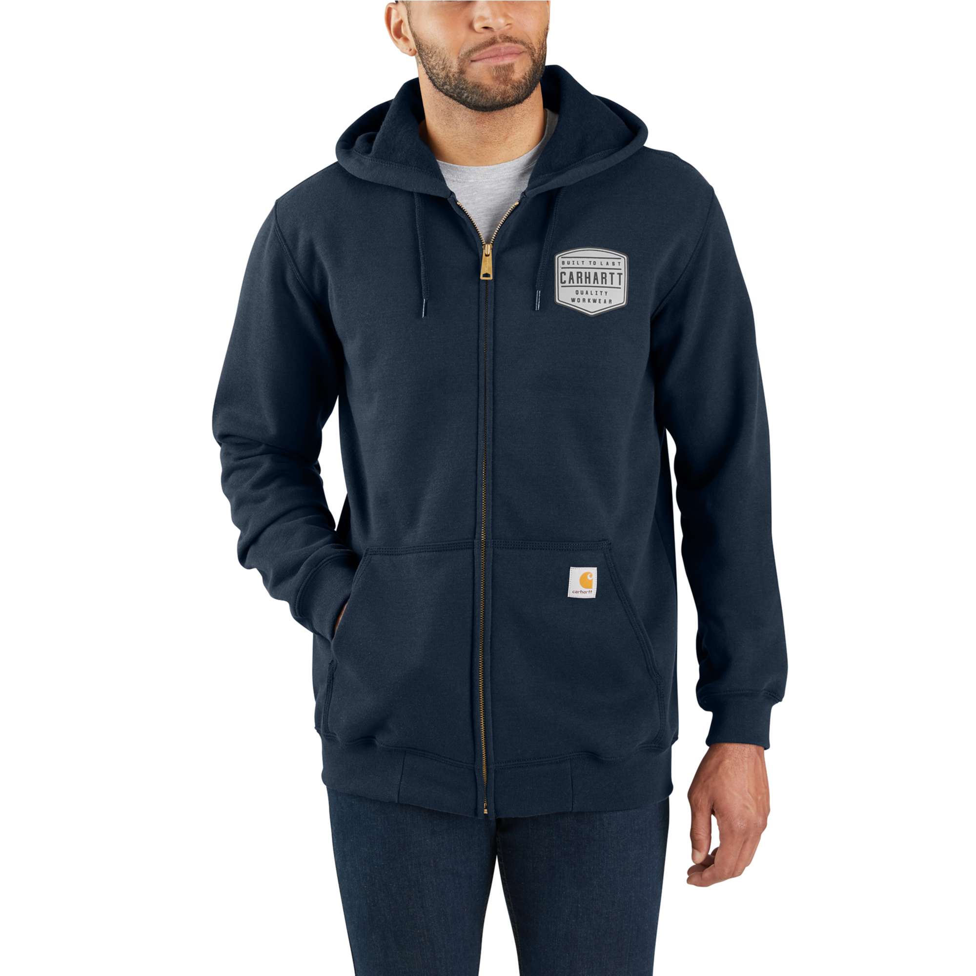Carhartt 103868-472 Midweight Chest Graphic Full-Zip Hooded Sweatshirt