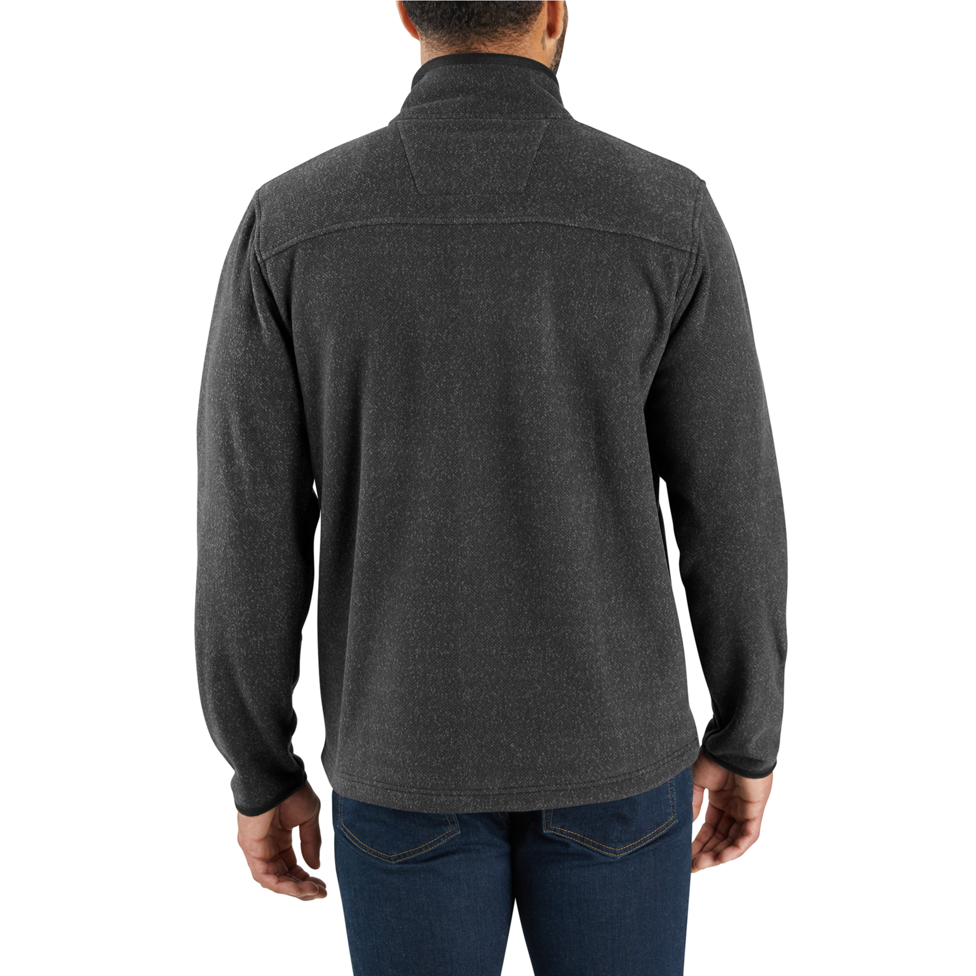 Carhartt Men's Dalton Full Zip Fleece (L Black Heather)