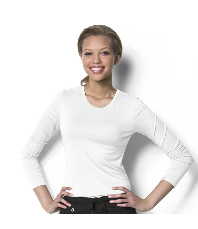 Wink Women's Silky Long-Sleeve Underscrub Top 2009A