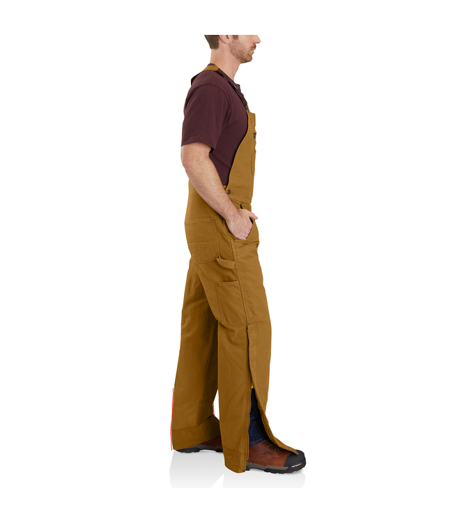Carhartt Men's Quilt-Lined Washed Duck Bib Overall 104031