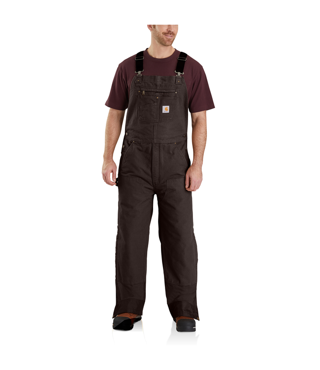 Carhartt Men's Quilt-Lined Washed Duck Bib Overall 104031
