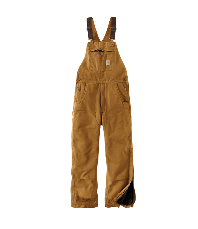 Carhartt Men's Quilt-Lined Washed Duck Bib Overall - Traditions ...