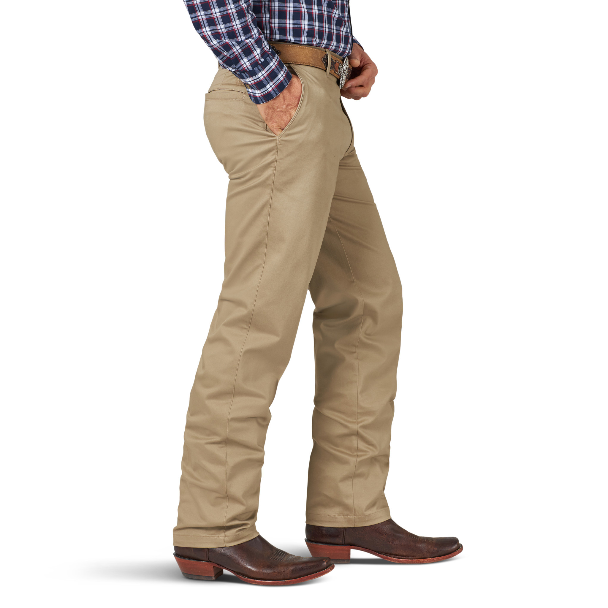 Wrangler Men's Casuals Flat Front Relaxed Fit Pants 00096KH - Traditions Fabric ⢠Clothing and