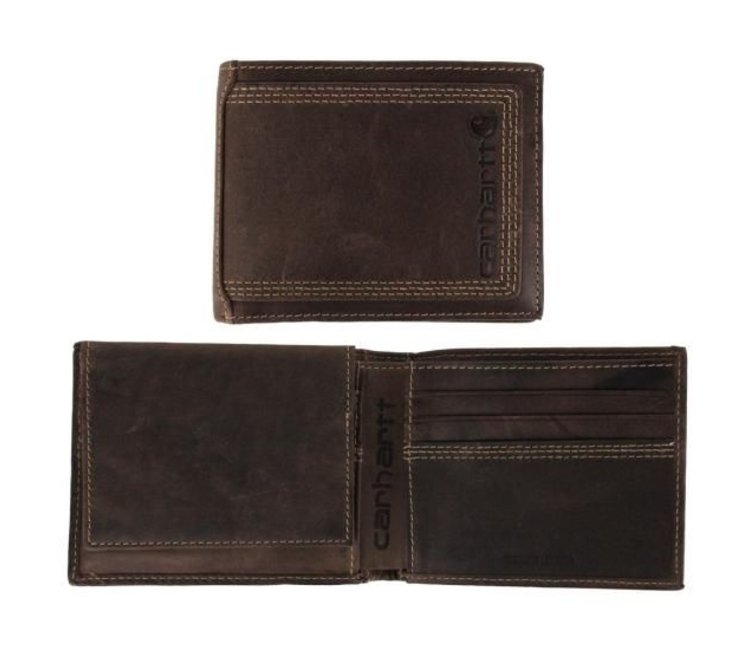 Carhartt Men's Detroit Black Trifold Wallet