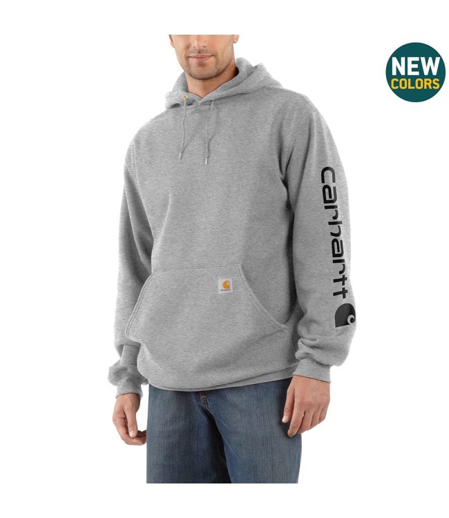 Carhartt Men's Hooded Logo Sweatshirt - Traditions Clothing & Gift Shop