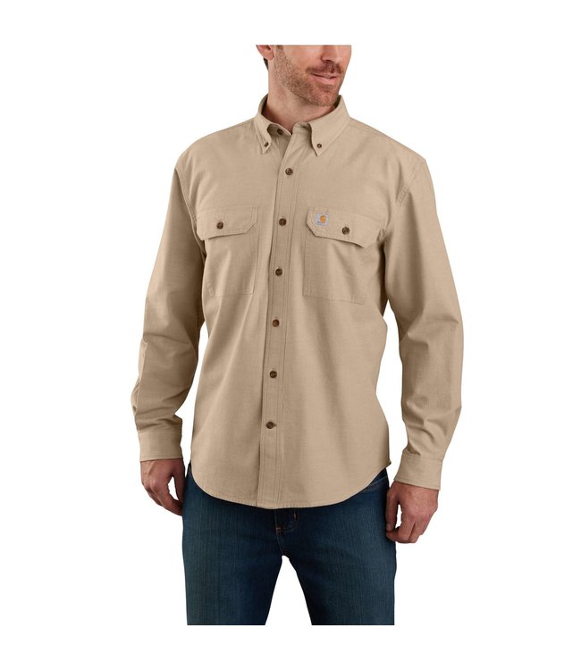 Carhartt Men's Loose Fit Midweight Long-Sleeve Button-Front Shirt 104368