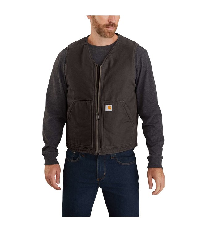 Carhartt Men's Washed Duck Sherpa Lined Vest 104394