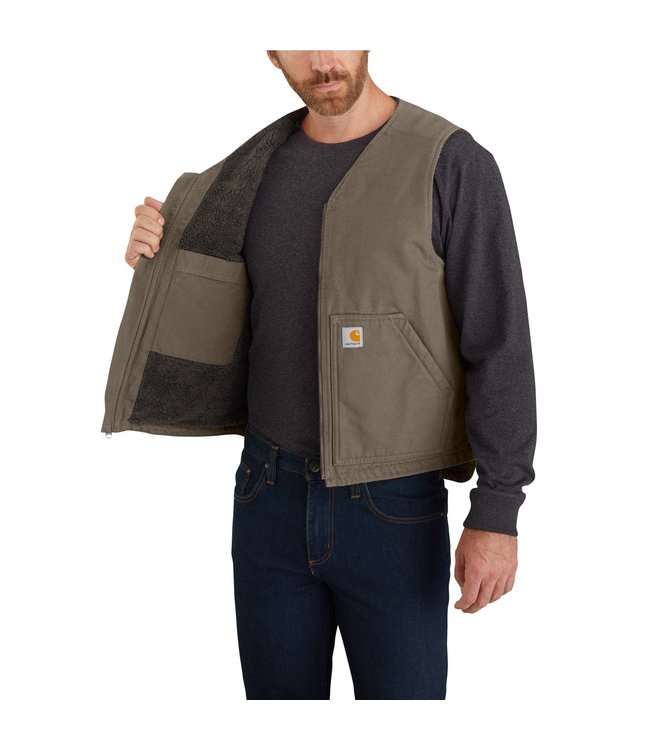 Carhartt Men's Washed Duck Sherpa Lined Vest 104394