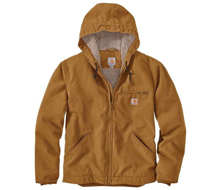 Mens carhartt sherpa lined jacket sale