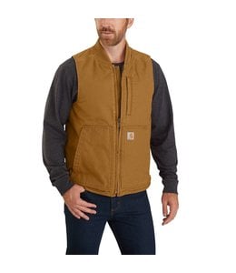 Carhartt Men's Washed Duck Insulated Rib Collar Vest 104395