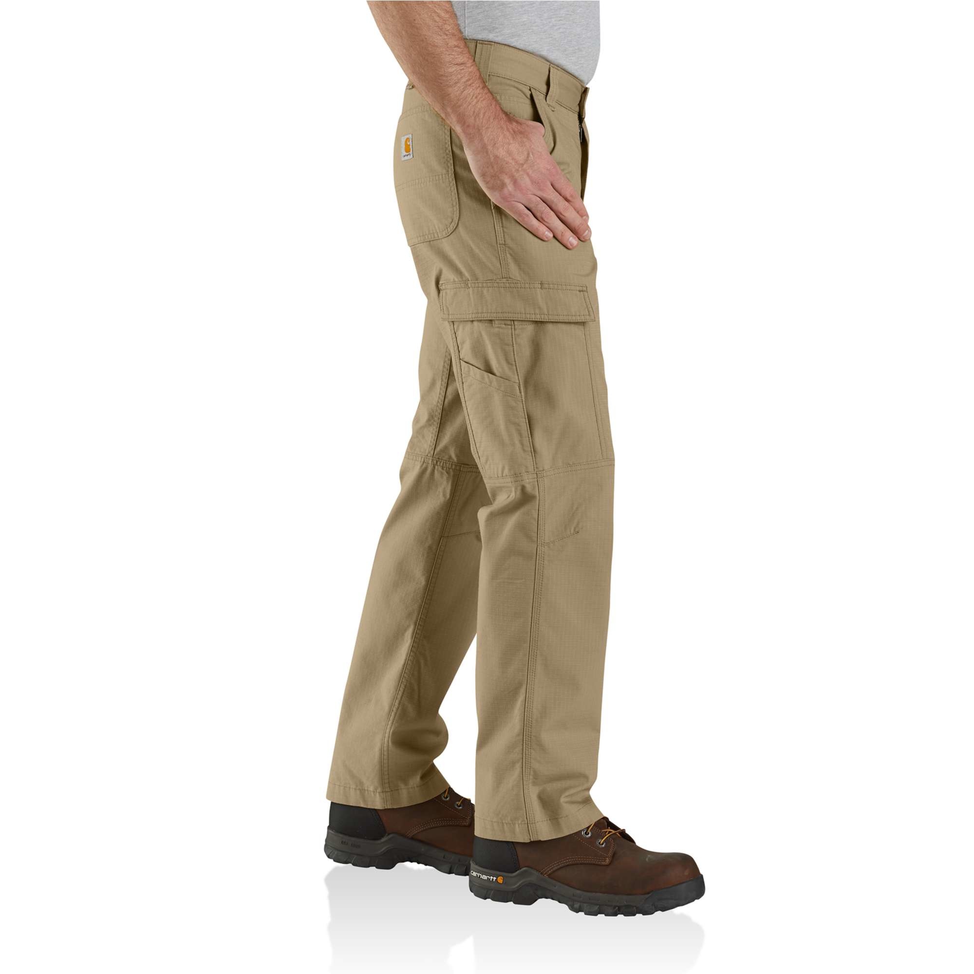 Carhartt Mens Shadow Rugged Flex Relaxed Fit Ripstop Cargo Fleece-Lined  Work Pant
