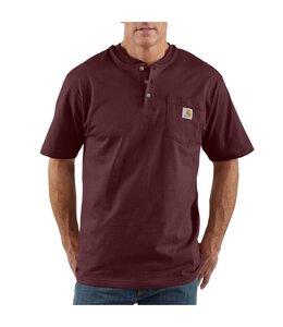 Carhartt Men's Original Fit Midweight Short-Sleeve Button-Front Shirt - Dark Tan Chambray,XL