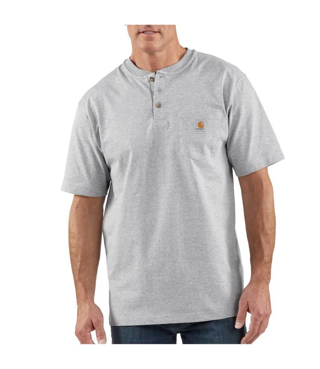 Carhartt Men's Short Sleeve Workwear Henley T-Shirt K84