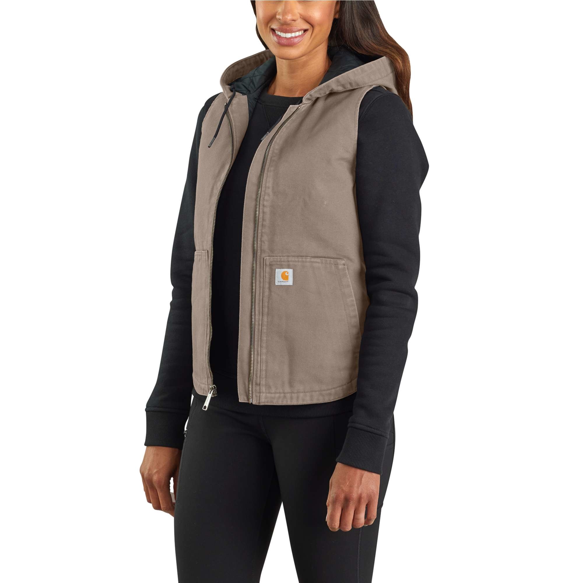 Carhartt Women s Washed Duck Insulated Hooded Vest Traditions Clothing Gift Shop