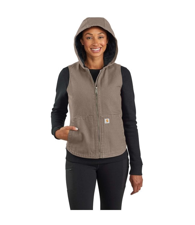 Carhartt Women's Washed Duck Insulated Hooded Vest - Traditions ...