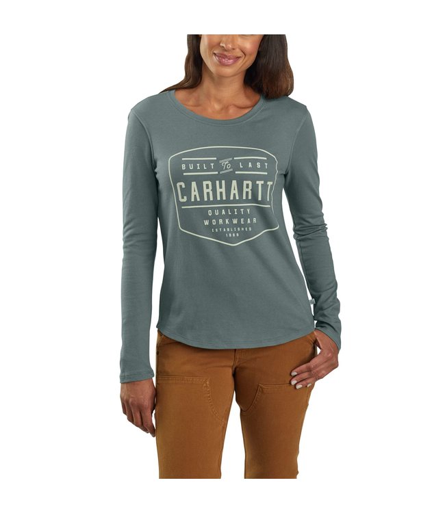 Carhartt Womens Lockhartt Long Sleeve V-Neck T-Shirt