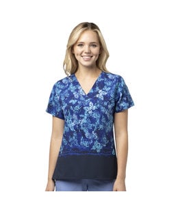 Carhartt Women's Print V-Neck Scrub Top C12614