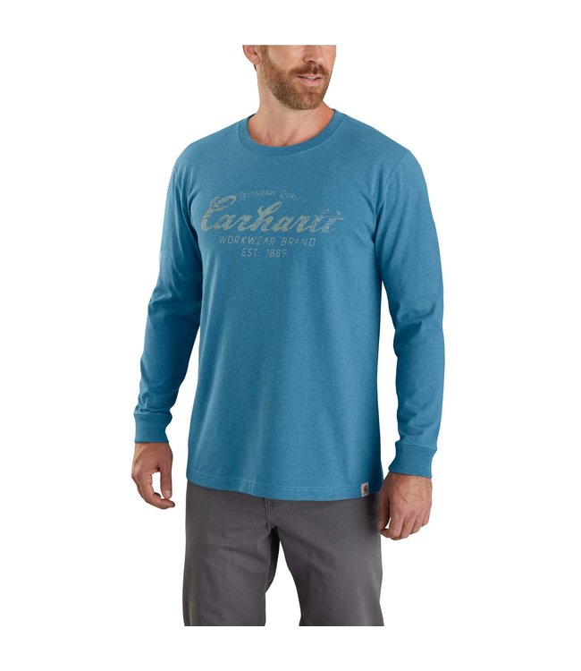 Carhartt Men's Relaxed Fit Heavyweight Long-Sleeve Quality Workwear Graphic T-Shirt 104432