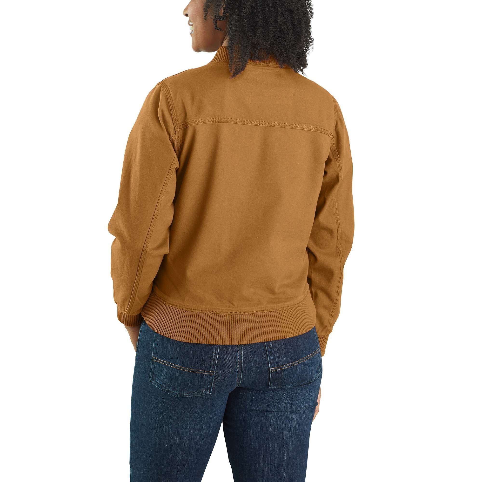 Carhartt Crawford Bomber Jacket Vestes, Brown, XS Taille Normale Femme :  : Mode