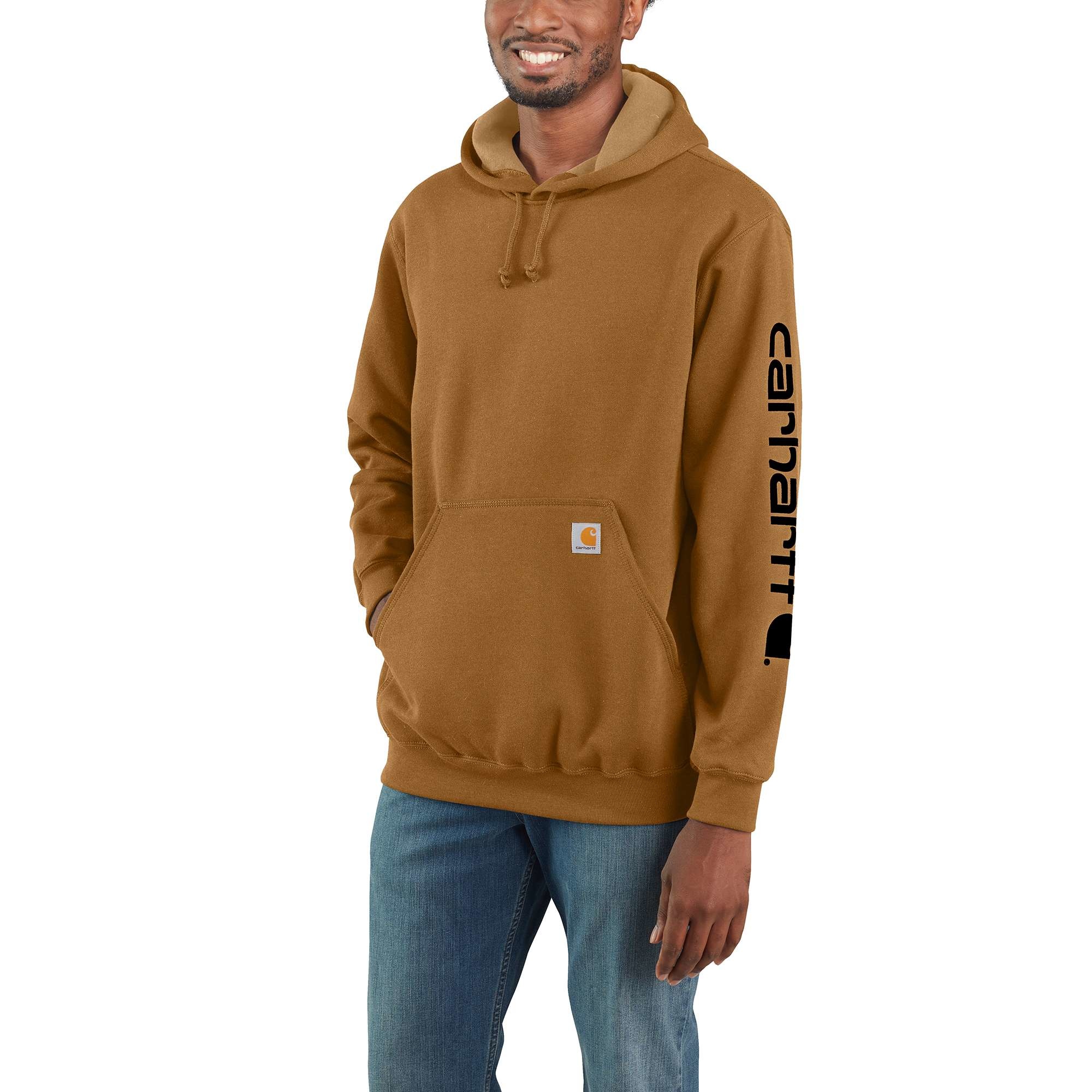 Carhartt Men's Midweight Hooded Logo Sweatshirt K288 - Country Traditions  Clothing