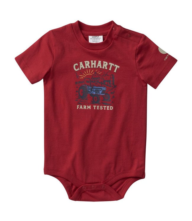 Carhartt Boy's Infant Short-Sleeve Farm Bodysuit CA6246