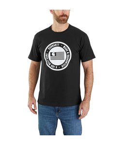 Carhartt Men's Relaxed Fit Midweight Short Sleeve Flag Graphic T-Shirt 105186