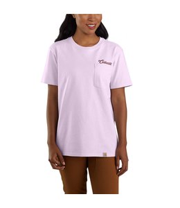 Carhartt Women's Loose Fit Heavyweight Short Sleeve Script Graphic T-Shirt 105401