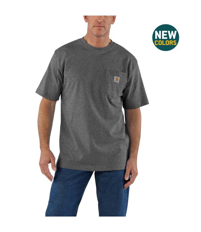 Carhartt Men's Loose Fit Heavyweight Short-Sleeve Pocket T-Shirt K87