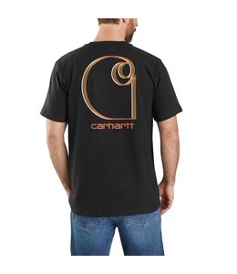 Carhartt Men's Relaxed Fit Heavyweight Short Sleeve Logo Graphic T-Shirt 105179