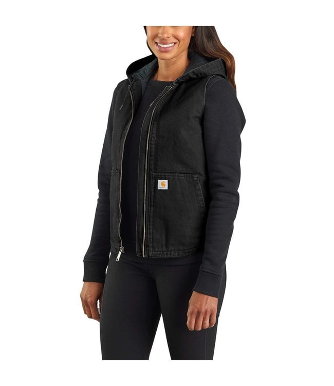 Carhartt Women's Washed Duck Insulated Hooded Vest - Traditions ...