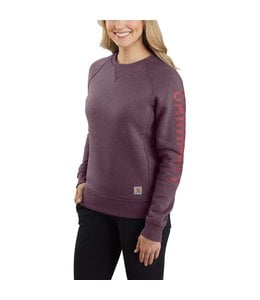 Carhartt Women's Relaxed Fit Midweight Crewneck Carhartt Graphic Sweatshirt 104410