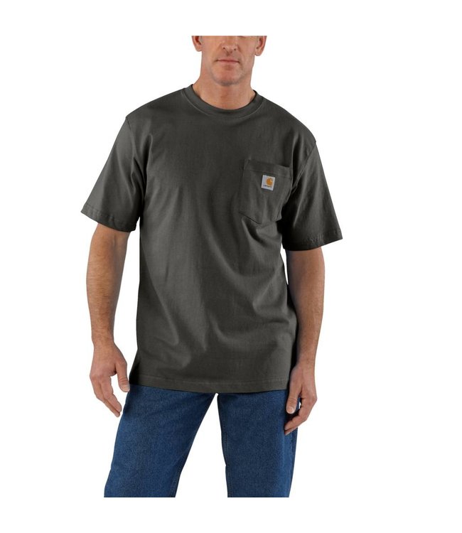 Carhartt Men's Loose Fit Heavyweight Short-Sleeve Pocket T-Shirt ...