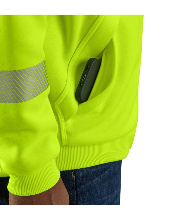 Carhartt Men's High-Visibility Loose Fit Midweight Hooded Class 3 Sweatshirt 104987
