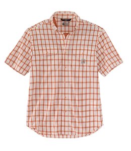 Carhartt Men's Force® Relaxed Fit Lightweight Short-Sleeve Plaid Shirt 105187