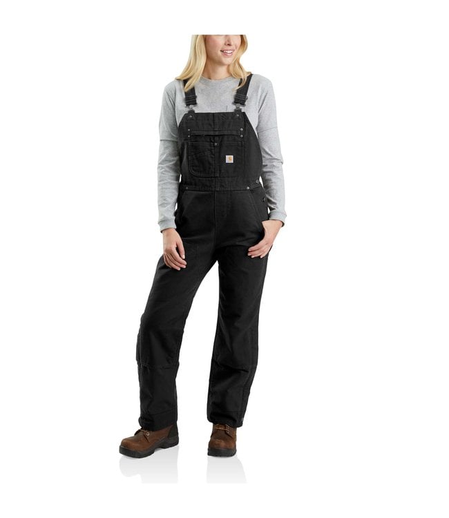  Carhartt mens Super Dux Relaxed Fit Insulated Bibs Overalls,  Black, Large US: Clothing, Shoes & Jewelry