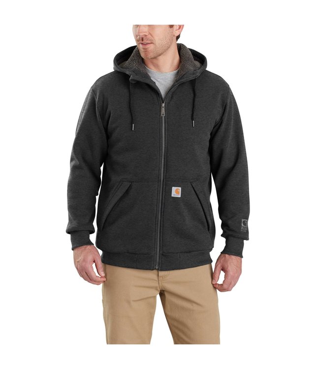 Carhartt Men's Rain Defender Relaxed Fit Sherpa-Lined Sweatshirt ...