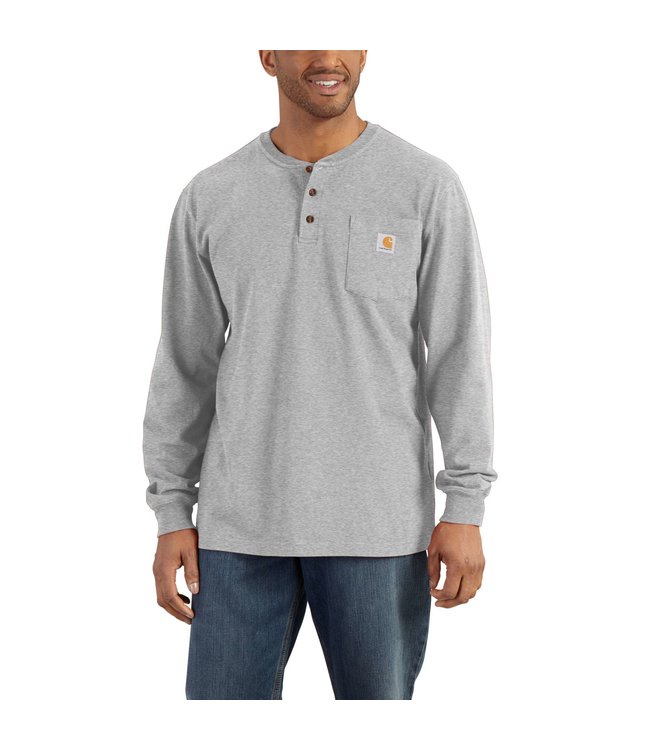 Carhartt Men's Workwear Long-Sleeve Henley T-Shirt K128
