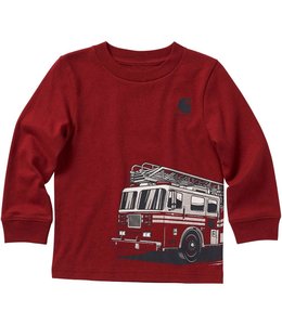 Carhartt Boy's Long Sleeve Fire Truck T-Shirt CA6304