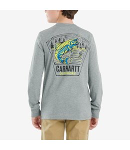 Carhartt Boy's Long-Sleeve Rugged and Tough T-Shirt CA6287