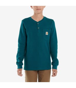 Carhartt Boy's Long-Sleeve Henley Pocket T-Shirt CA6280