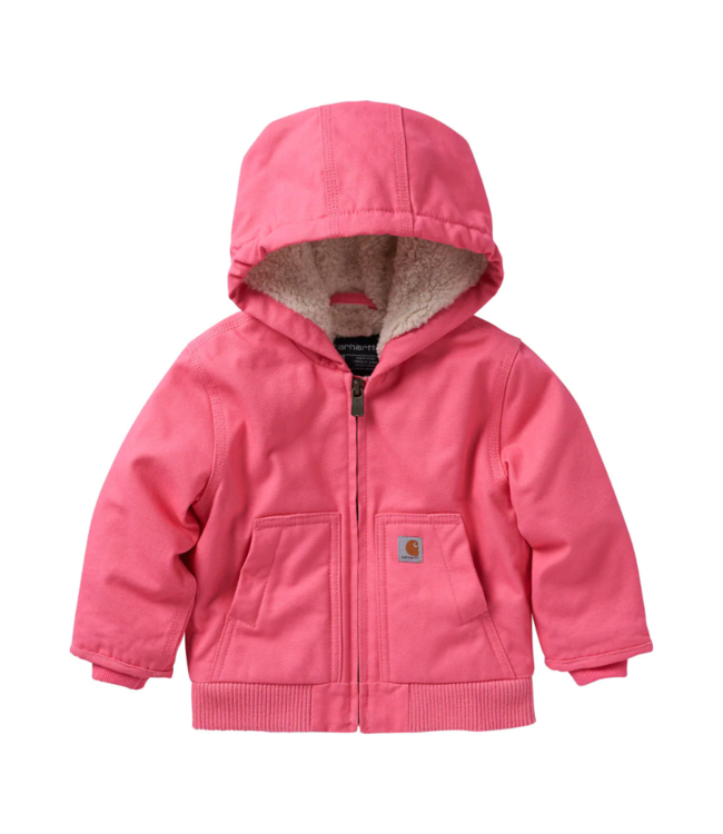 Carhartt Girl's Infant/Toddler Canvas Insulated Hooded Active Jac CP9566