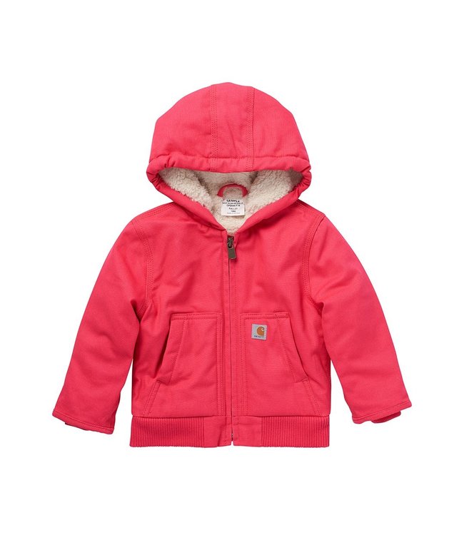Carhartt Girl's Infant/Toddler Canvas Insulated Hooded Active Jac CP9566