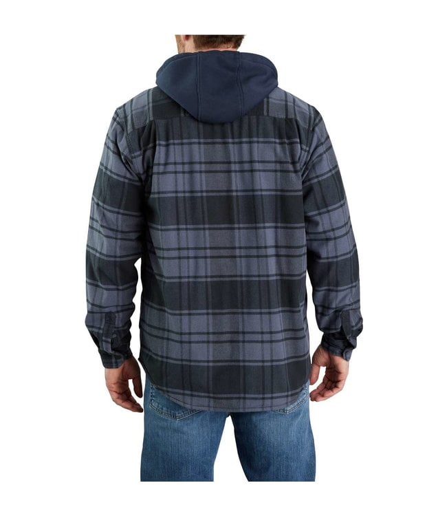 Carhartt Men's Flannel Fleece Lined Hooded Shirt Jac - Traditions ...
