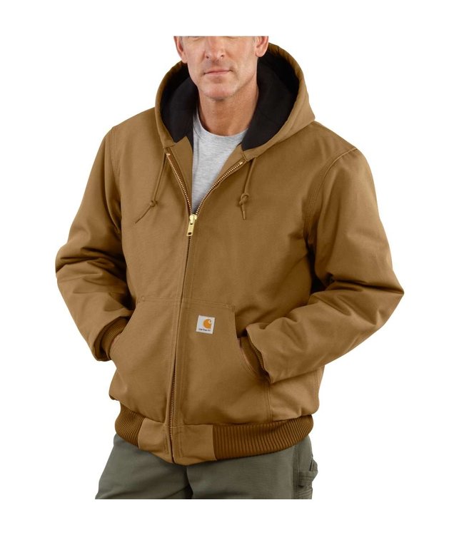 Carhartt Men's Duck Quilted Flannel-Lined Active Jacket J140