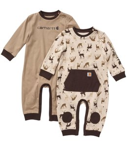 Carhartt Boy's Infant Long-Sleeve Deer Print Coverall Set CG8831