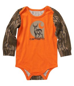 Carhartt Boy's Infant Long-Sleeve Camo Deer Bodysuit CA6320