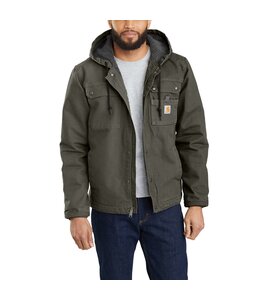 Carhartt Men's Relaxed Fit Washed Duck Sherpa-Lined Utility Jacket 103826